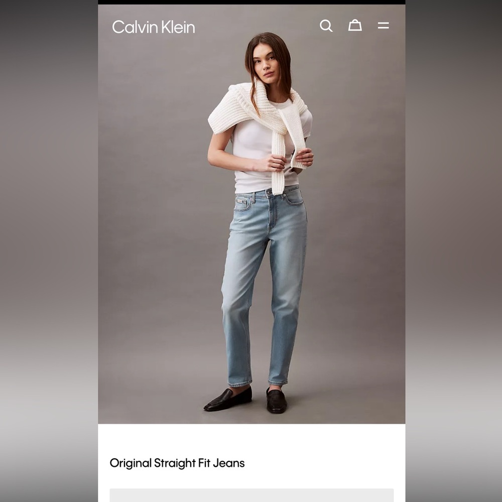 Calvin Klein Light Blue Denim Jeans